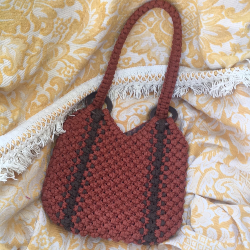 Vintage macrame bag